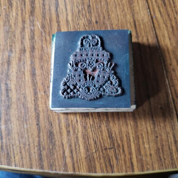 Stampin Up 1995 PATCHWORK ANGEL Rubber Stamp - Picture 2 of 6